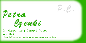 petra czenki business card